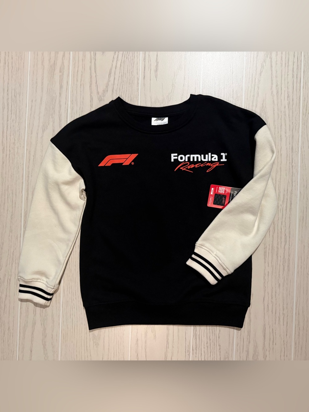 Formula 1 Boys 8 F1 Race Car Racing Graphic Colorblock Sweatshirt NWT